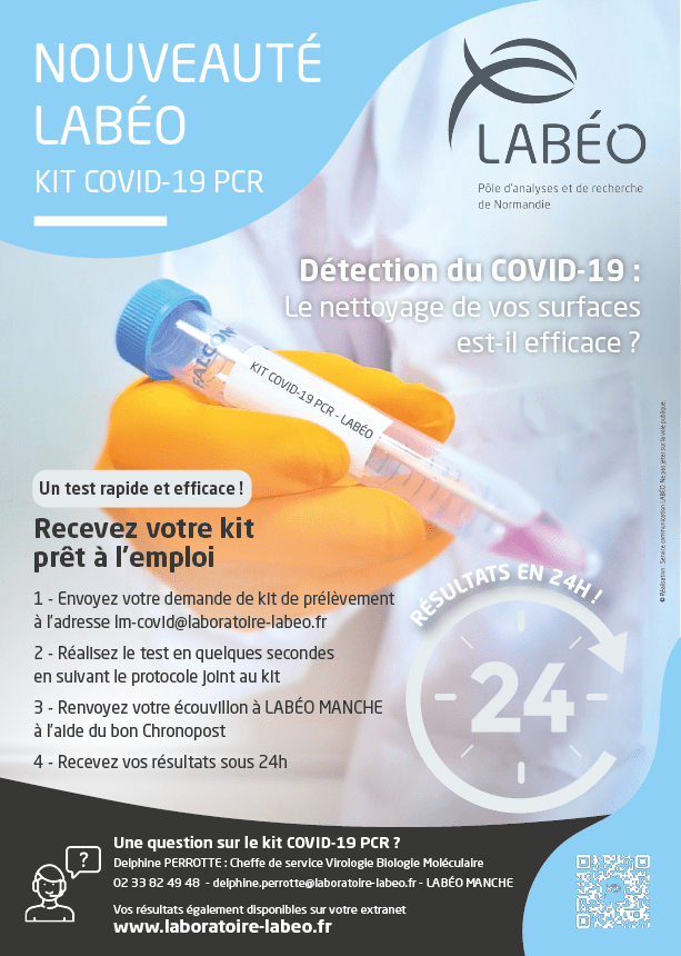 Plaquette Commerciale Kit PCR Covid 19 LABEO